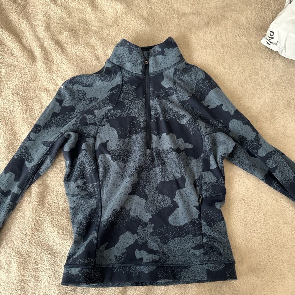 Lululemon Athletica Navy Camouflage Pullover